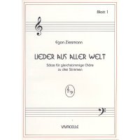 Ziesmann, Egon - Lieder aus aller Welt - Heft 1