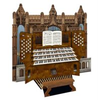 Cathedral Organ - 3D pipe organ greeting card