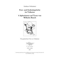 Ostheimer, Andreas - Fest- und Gedenksprüche im...
