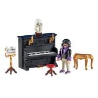 Pianist mit Klavier
