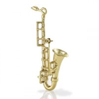 Brosche "Saxophon"