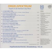 Orgelspektrum "Orgeln in der Berliner City West"