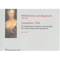 Bayreuth, Wilhelmine von - Cavatinen