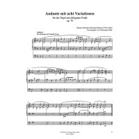 Rinck, J.C.H. - Andante mit acht Variationen op. 70