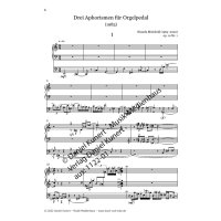 Meinhold, Ricarda - Drei Aphorismen für Orgelpedal