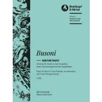 Busoni, Ferruccio - Doktor Faust K 303 - Klavierauszug