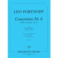 Portnoff, Leo - Miniatur-Concertino Nr. 6 D-Dur op. 43