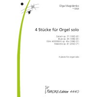 Magidenko, Olga - 4 Stücke für Orgel solo