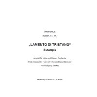 Anonymus - Lamento di Tristano - Estampie