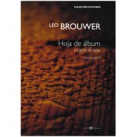 Brouwer, Leo - Hoja de álbum "la gota de agua"