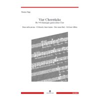Nipp, Thomas - Vier Chorstücke für 4-6st. gemischten Chor - Printausgabe