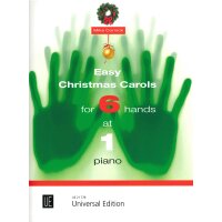 Easy Christmas Carols for 6 hands at 1 piano