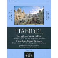 Händel, G.F. - Fitzwilliam-Sonate G-Dur (HWV 358)