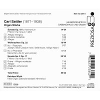 Carl Sattler - Organ Works