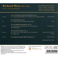 Richard Wetz - Chor- und Orgelmusik