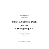Boëllmann, Leon - Prière à Notre Dame