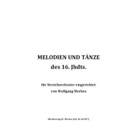 Melodien und Tänze des 16. Jahrhunderts