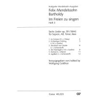 Mendelssohn Bartholdy, Felix - Im Freien zu singen (Heft 3)