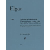 Elgar, Edward - Sehr leichte melodische Übungen in der ersten Lage op. 22