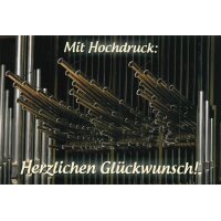Klappkarte "Mit Hochdruck"