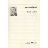 Führer, Robert - Missa brevis Nr. 3 für Chor...