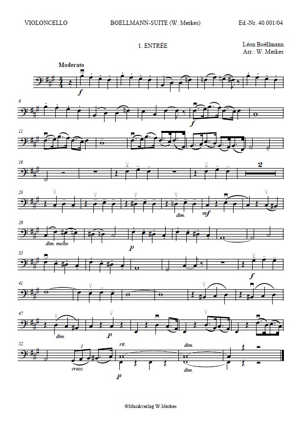 - Violoncello