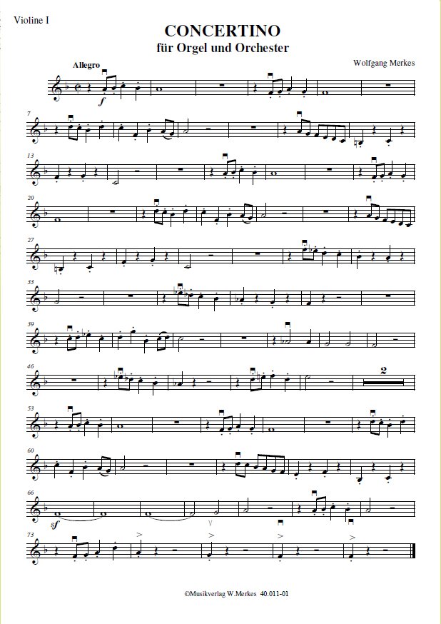 - Violine 1