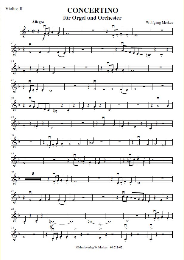 - Violine 2