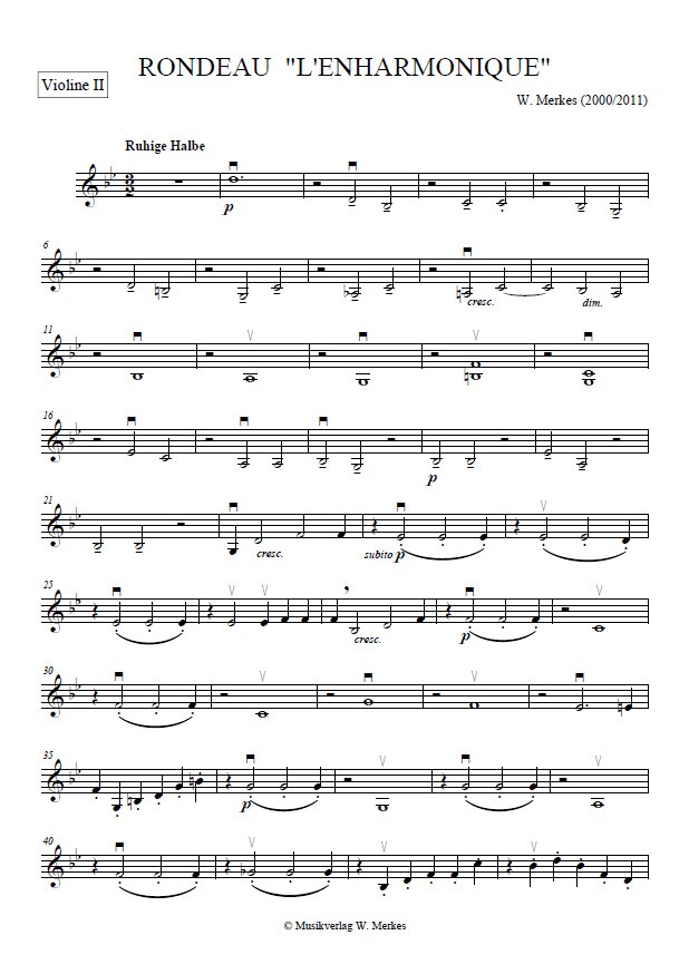 - Violine 2