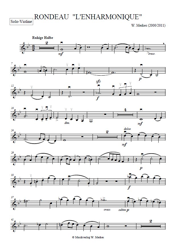 - Solo-Violine
