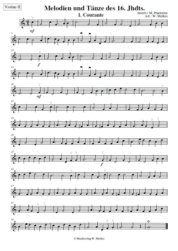 - Violine 2