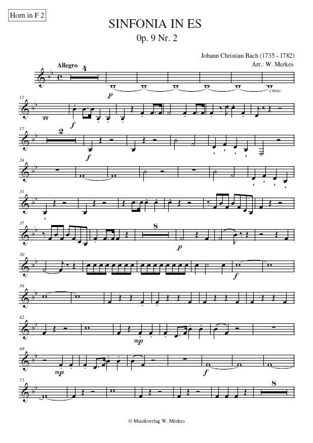 - Horn 2 in F