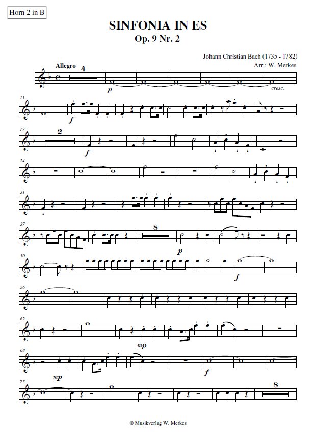 - Horn 2 in B